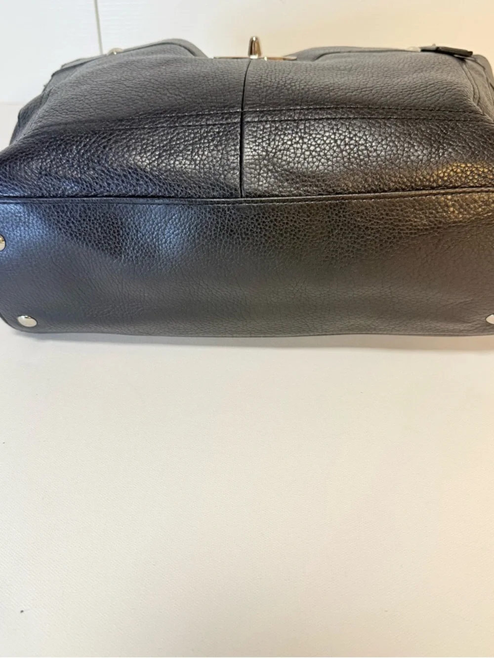 Coach Penelope Carryall Black Milled Leather F16531 Era: 2011 